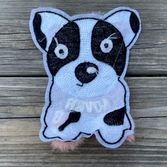 Cute Iron On Patches Dog Pom Pom Patches for Jacket Clothes Craft Embroidery - Picture 6 of 9